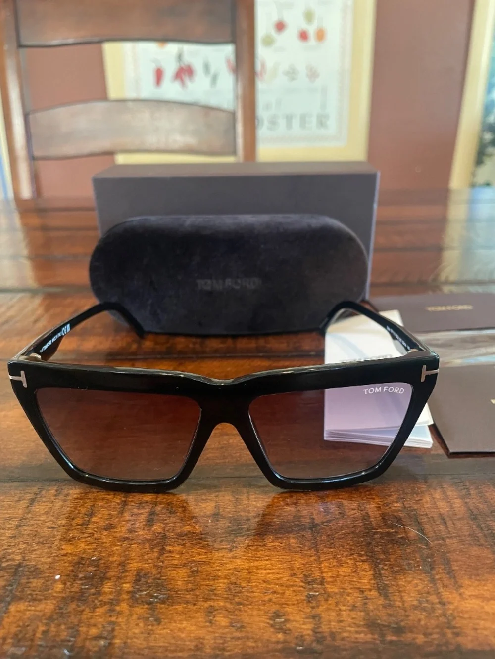 FABULOUS Tom Ford EDEN FT 1110 Black/Grey Shaded (01B)